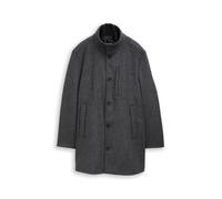 Tom Tailor - 2-in-1 Wollmantel mit abnehmbarer Innenjacke dark grey black herringbone - Gr. - M
