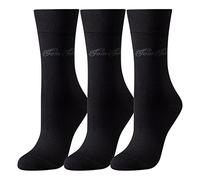 TOM TAILOR 3er Pack Damen Socken - Basic, einfarbig Schwarz 39-42