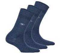 TOM TAILOR - Dreierpack Basic Socken indigo melange 35-38