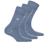 TOM TAILOR - Dreierpack Basic Socken light denim melange 35-38