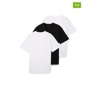 TOM TAILOR Herren 1044882 Basic T-Shirt aus Baumwolle im Tripple-Pack, 20000-White, 56