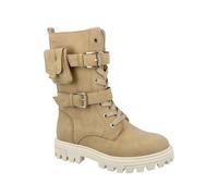 Tom Tailor 4273707 Halblange Stiefel, beige, 40 EU