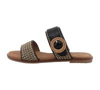 Sandale TOM TAILOR "Tom Tailor Flat Sandals - Mules", Mädchen, Gr. 41, schwarz, Schuhe Sandale (12082124-41) schwarz