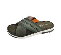 Tom Tailor Herren 7480210004 Schiebe-Sandalen, Khaki, 41 EU