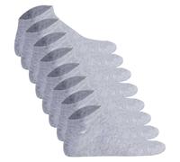 TOM TAILOR 8er Pack Unisex Socken - Basic, Sneakersocken, einfarbig Hellgrau 43-46