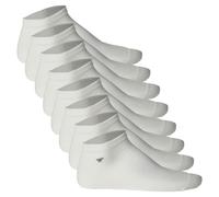 TOM TAILOR 8er Pack Unisex Socken - Basic, Sneakersocken, einfarbig Weiß 43-46