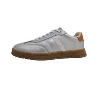 Tom Tailor Sneaker Damen 9590150001 Lederimitat schimmernd Silber Weiß Größe 40