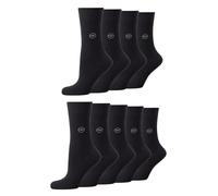 TOM TAILOR 9er Pack Basic Women Socks 9703 610 black schwarz Doppelpack Strümpfe Socken, Size:35-38