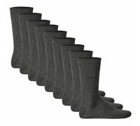 TOM TAILOR 9er Pack Herren Socken - Basic, einfarbig 39-42 Grau