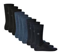 TOM TAILOR 9er Pack Herren Socken - Basic, einfarbig 39-42 Schwarz