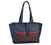 Henkeltasche TOM TAILOR "AMELY Zip shopper M" Gr. B/H/T: 42 cm x 25 cm x 15 cm, blau (marine) Damen Taschen Handtaschen in schlichter Optik (27866561-0)