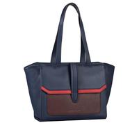 Henkeltasche TOM TAILOR "AMELY Zip shopper M" Gr. B/H/T: 42 cm x 25 cm x 15 cm, blau (marine) Damen Taschen Handtaschen in schlichter Optik (27866561-0)