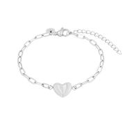 Tom Tailor Armband mit Anhänger für Damen, Edelstahl, 16+4 cm, silber, Herz-Anhänger, Geschenkidee, Armschmuck, Damenschmuck, 2100535