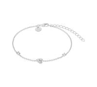 Tom Tailor Armband mit Anhänger für Damen, Sterling Silber 925, mit Zirkonia, 16+4 cm, silber, Herz, Geschenkidee, Armschmuck, Damenschmuck, 2100586