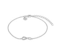 Tom Tailor Armband mit Anhänger für Damen, Sterling Silber 925, mit Zirkonia, 16+4 cm, silber, Infinity, Geschenkidee, Armschmuck, Damenschmuck, 2100584