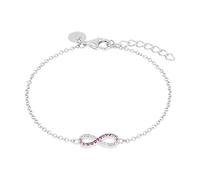 Tom Tailor Armband mit Anhänger für Mädchen, Sterling Silber 925, mit Zirkonia, 14+2 cm, Infinity, silber, Geschenkidee, Armschmuck, Kinderschmuck, 2100590