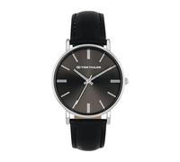 Tom Tailor Armbanduhr mit Kunstlederband für Damen, Silber, wasserdichte 3 bar, Geschenkidee, kommt in Uhren Geschenkbox, 2100509