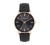 Tom Tailor Armbanduhr mit Kunstlederband für Damen, Silber, wasserdichte 3 bar, Geschenkidee, kommt in Uhren Geschenkbox, 2100510