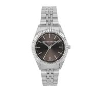 Tom Tailor Armbanduhr mit Metallband für Damen, Silber, wasserdichte 3 bar, Geschenkidee, kommt in Uhren Geschenkbox, 2100513