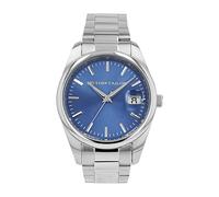 Tom Tailor Armbanduhr mit Metallband für Herren, Silber, wasserdichte 5 bar, Geschenkidee, kommt in Uhren Geschenkbox, 2100627