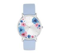 Tom Tailor Armbanduhr mit Silikonband für Damen, roségold, wasserdichte 3 bar, Blume, Geschenkidee, kommt in Uhren Geschenkbox, 2100507