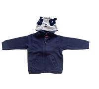 TOM TAILOR Baby Sweatjacke mit Panda- Artwork, blau, unifarben mit Print, Gr.68