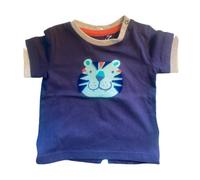 TOM TAILOR Baby T- Shirt mit Tiger- Print, blau, unifarben mit Print, Gr.50/56