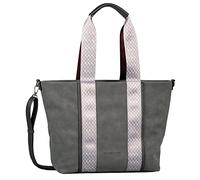 TOM TAILOR bags Cara Damen Shopper Umhängetasche Reißverschluss Mittelgroß Grau