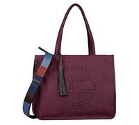 TOM TAILOR bags Ronda Damen Shopper Umhängetasche Reißverschluss Groß Rot