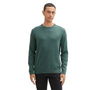 Tom Tailor BASIC CREWNECK KNIT 3XL 30358 - Green Dust Melange (875669) Grün 3XL