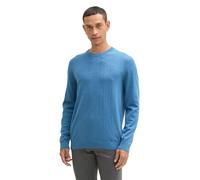 Tom Tailor BASIC CREWNECK KNIT L 37095 - Ocean Blue Melange (875678) Blau L