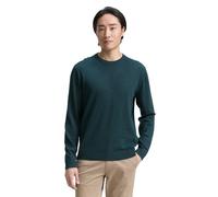 Tom Tailor BASIC CREWNECK KNIT L Sapphire green melange 21545 (899417) Grün L