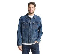 Tom Tailor Regular Fit Jeansjacke aus Baumwoll-Mix in Blau, Größe XL