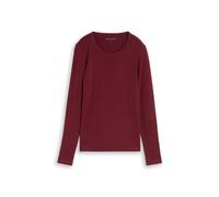 Tom Tailor - Basic Langarmshirt aus Baumwolle 10342 Preppy Plum - Gr. - M
