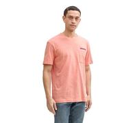 TOM TAILOR - T-Shirt mit Brusttasche Hazy Coral Rose M