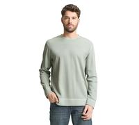 Tom Tailor - Langarmshirt mit Waffelstruktur soft greyish green - Gr. - L