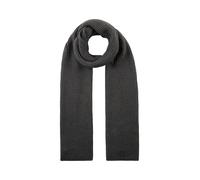 Tom Tailor - Basic Schal aus Rippstrick black grey melange - Gr. - OS
