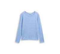 Tom Tailor - Basic Strickpullover mit Rundhalsausschnitt light fjord blue - Gr. - L