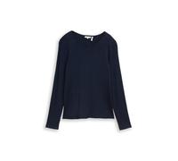 Tom Tailor - Basic Strickpullover mit Rundhalsausschnitt sky captain blue - Gr. - L