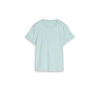 T-Shirt TOM TAILOR, Damen, Gr. M, blau haze, Single Jersey, Obermaterial: 100% Baumwolle, unifarben, regular fit normal, Rundhals, gerader Abschluss, Shirts T-Shirt (50421527-M) blau haze