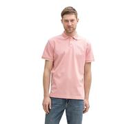 Poloshirt TOM TAILOR, Herren, Gr. M, hazy coral two tone, Piqué, Obermaterial: 98% Baumwolle, 2% Elasthan, kontrastfarbene Details, unifarben, regular fit taillenbedeckt, kontrastfarben, Shirts, mit L