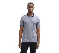 Denim Tom Tailor - Piqué Poloshirt aus Baumwolle dark blue two tone - Gr. - M