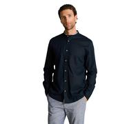 Tom Tailor - Regular Fit Hemd mit Leinenanteil sky captain blue - Gr. - M