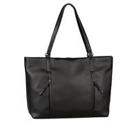 TOM TAILOR Beca Damen Shopper Umhängetasche Reißverschluss Groß Schwarz