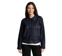 Tom Tailor Regular Fit Jeansjacke aus Baumwoll-Mix in Dunkelblau, Größe 42