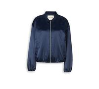 Tom Tailor - Satin Blouson Jacke mit Bomberkragen sky captain blue - Gr. - XS