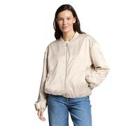 Blouson TOM TAILOR, Damen, Gr. S, sand stone beige, Web, Obermaterial: 96% Polyester, 4% Elasthan. Futter: 100% Polyester, unifarben, regular fit normal, elastischer Bund, Jacken Blouson, mit Bomberkr