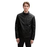 TOM TAILOR Blouson Jacke mit Kapuze im Stehkragen, Black, M