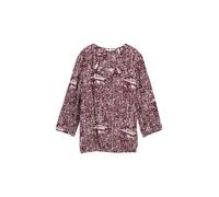 Tom Tailor - Bluse aus Viskose dark red abstract dot design - Gr. - 36
