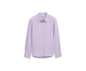 Tom Tailor - Bluse aus Viskose soft lavender melange - Gr. - 40